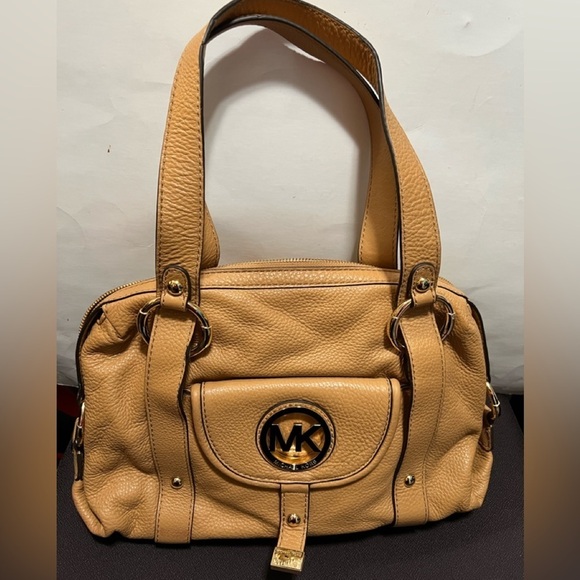 Michael Kors Pebbled Leather Satchel Bag - Picture 10 of 16